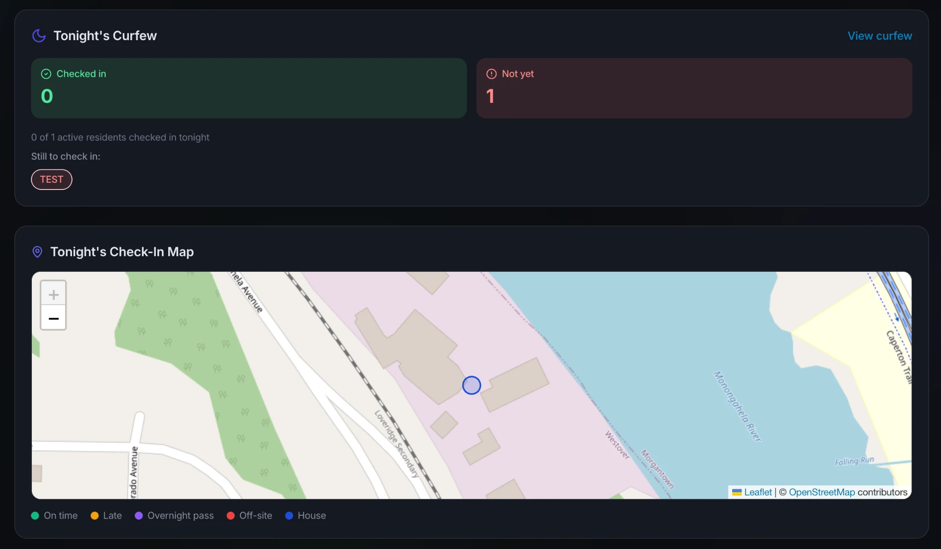 BridgeRR Tonight's Curfew & Check-In Map preview